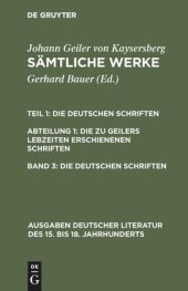 book Sämtliche Werke: Band 3 Die deutschen Schriften