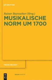 book Musikalische Norm um 1700