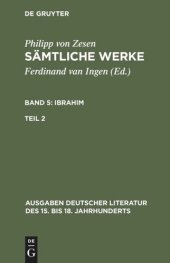 book Sämtliche Werke: Band 5/2 Ibrahim. Zweiter Teil