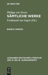 book Sämtliche Werke: Band 8 Simson