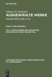 book Ausgewählte Werke: Teil 2 Erste Gründe der gesammten Weltweisheit (Praktischer Teil)