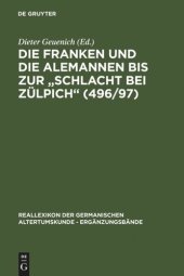 book Die Franken und die Alemannen bis zur "Schlacht bei Zülpich" (496/97)