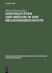 book Kontinuitäten und Brüche in der Religionsgeschichte: Festschrift für Anders Hultgård zu seinem 65. Geburtstag am 23.12.2001