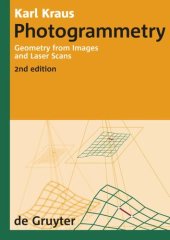 book Photogrammetry: Geometry from Images and Laser Scans