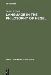 book Language in the Philosophy of Hegel