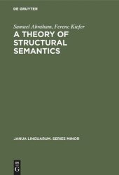 book A theory of structural semantics