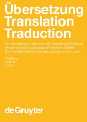 book Übersetzung - Translation - Traduction: 1. Teilband