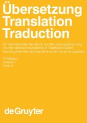 book Übersetzung - Translation - Traduction: 3. Teilband