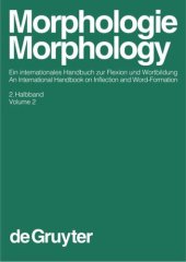 book Morphologie / Morphology: 2. Halbband