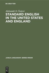 book Standard English in the United States and England