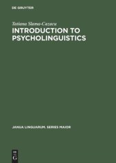 book Introduction to Psycholinguistics