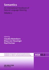 book Semantics: Volume 3