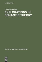 book Explorations in Semantic Theory