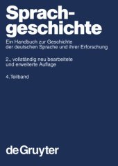 book Sprachgeschichte: 4. Teilband Sprachgeschichte 4.Teilband