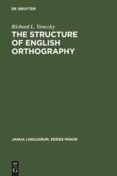 book The Structure of English Orthography