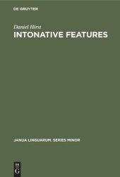 book Intonative Features: A Syntactic Approach to English Intonation