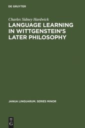 book Language learning in Wittgenstein's later philosophy