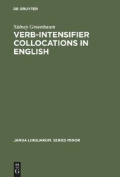 book Verb-Intensifier Collocations in English: An Experimental Approach