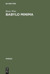 book Babylo minima: Mailand in der Erzählliteratur des späten Ottocento