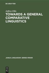 book Towards a General Comparative Linguistics