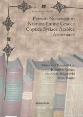 book Patrum Nicaenorum Nomina Latine Graece Coptice Syriace Arabice Armeniace