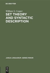 book Set Theory and Syntactic Description