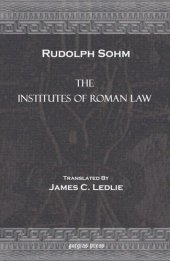 book The Institutes of Roman Law