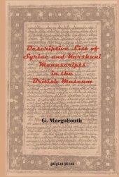 book Descriptive List of Syriac and Karshuni Manuscripts in the British Museum