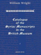 book Catalogue of the Syriac Manuscripts in the British Museum