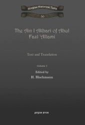 book The Ain I Akbari of Abul Fazl 'Allami: Text and Translation