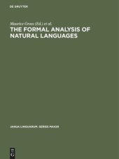 book The Formal Analysis of Natural Languages: Proceedings of the First International Conference, Paris, April 27–29, 1970