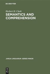 book Semantics and Comprehension