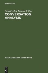 book Conversation Analysis: The Sociology of Talk