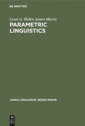 book Parametric linguistics