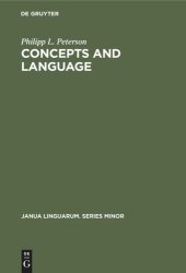 book Concepts and language: An essay in generative semantics and the philosophy of language