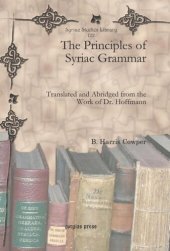 book The Principles of Syriac Grammar: Translated and Abridged from the Work of Dr. Hoffmann