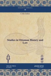 book Studies in Ottoman History and Law