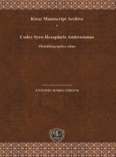 book Codex Syro-Hexaplaris Ambrosianus: Photolithographice editus