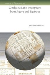 book Greek and Latin Inscriptions from Sinope and Environs