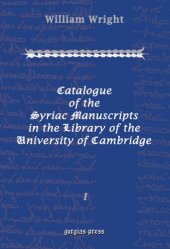 book Catalogue of the Syriac Manuscripts in the Library of the U. of Cambridge