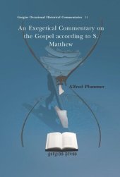 book An Exegetical Commentary on the Gospel according to S. Matthew