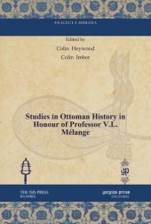 book Studies in Ottoman History in Honour of Professor V.L. Mélange