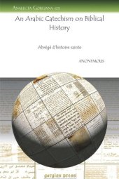 book An Arabic Catechism on Biblical History: Abrégé d'histoire sainte