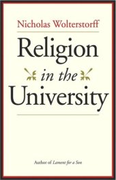 book Religion in the University