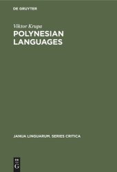 book Polynesian Languages: A Survey of Research