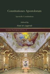 book Constitutiones Apostolorum: Apostolic Constitutions