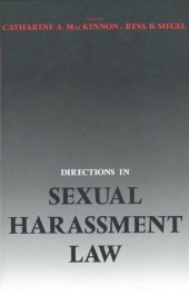 book Directions in Sexual Harassment Law