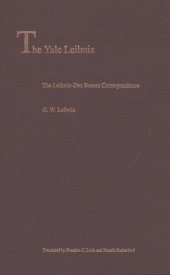 book The Leibniz-Des Bosses Correspondence