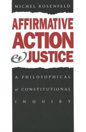 book Affirmative Action and Justice: A Philosophical and Constitutional Inquiry