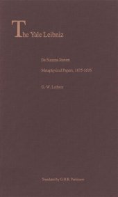 book De Summa Rerum: Metaphysical Papers, 1675-1676